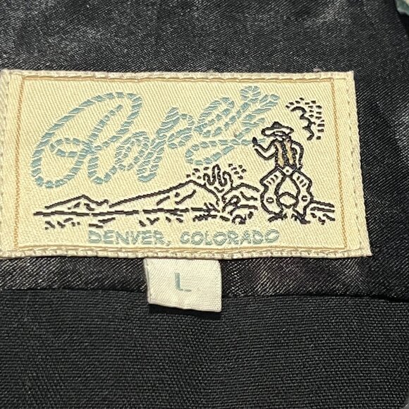 Roper Womens Pearl Snap Shirt Sz L Black Western Rodeo Ranch Embroidered Country - Picture 6 of 9